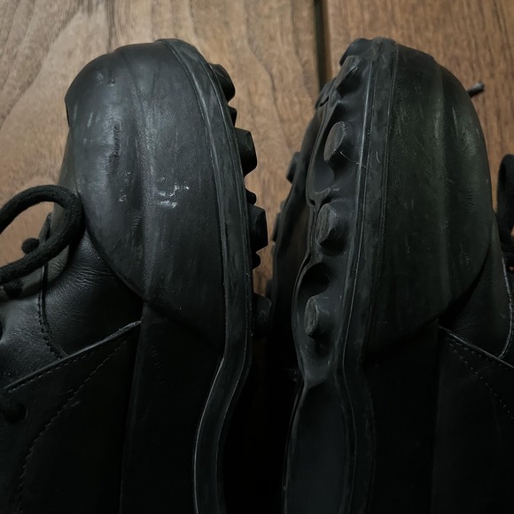 Jil Sander Shoes Mens Size 9 Black Leather Chunky Platform Sole Made In Italy - Picture 13 of 13